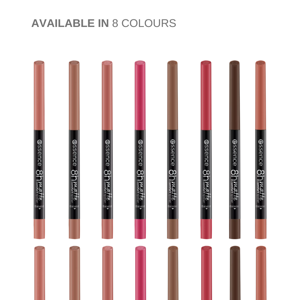 Essence 8H Matte Comfort Lip Liner Pencil & Sharpener