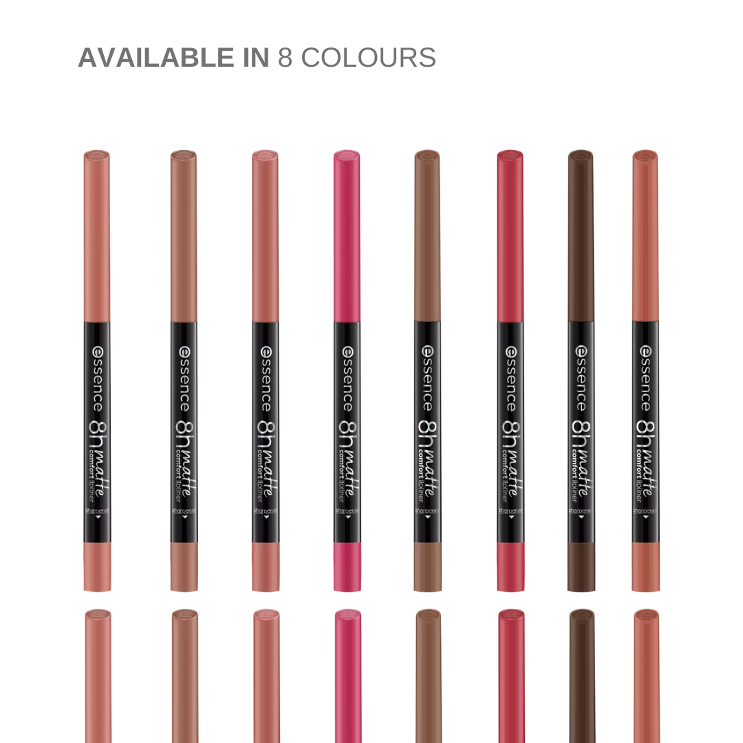 Essence 8H Matte Comfort Lip Liner Pencil & Sharpener