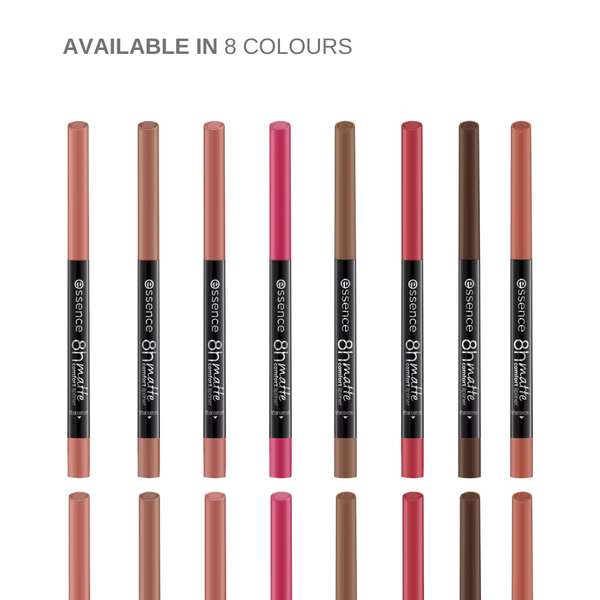 Essence 8H Matte Comfort Lip Liner Pencil & Sharpener