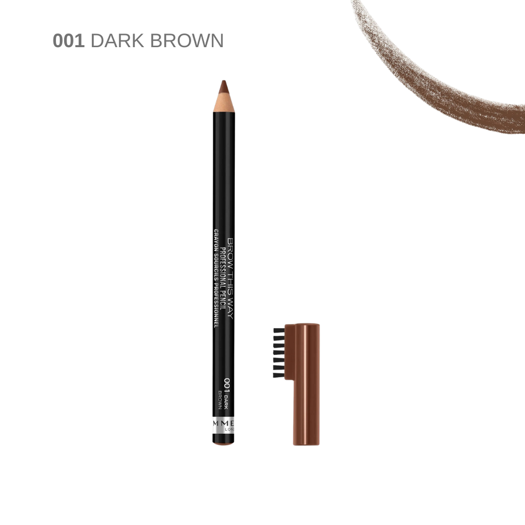 Rimmel London Brow This Way Professional Eyebrow Pencil with Brush Comb