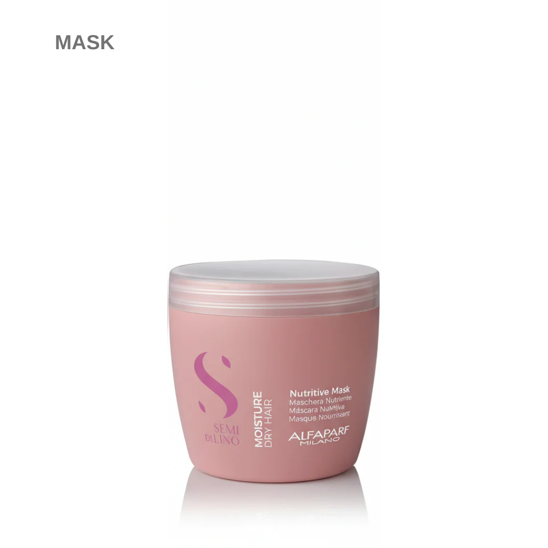 Alfaparf Semi Di Lino Moisture Nutritive Leave-In Conditioner & Mask Set