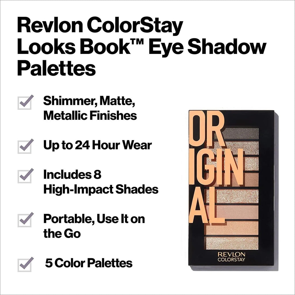REVLON Colorstay Looks Book Ultra Thin Eyeshadow Palette 3.4g   900 Original1